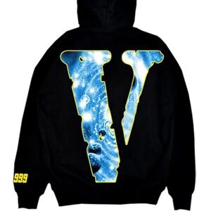 VLONE x 999 Cosmic Galaxy JuiceWrld Collab Black Hoodie